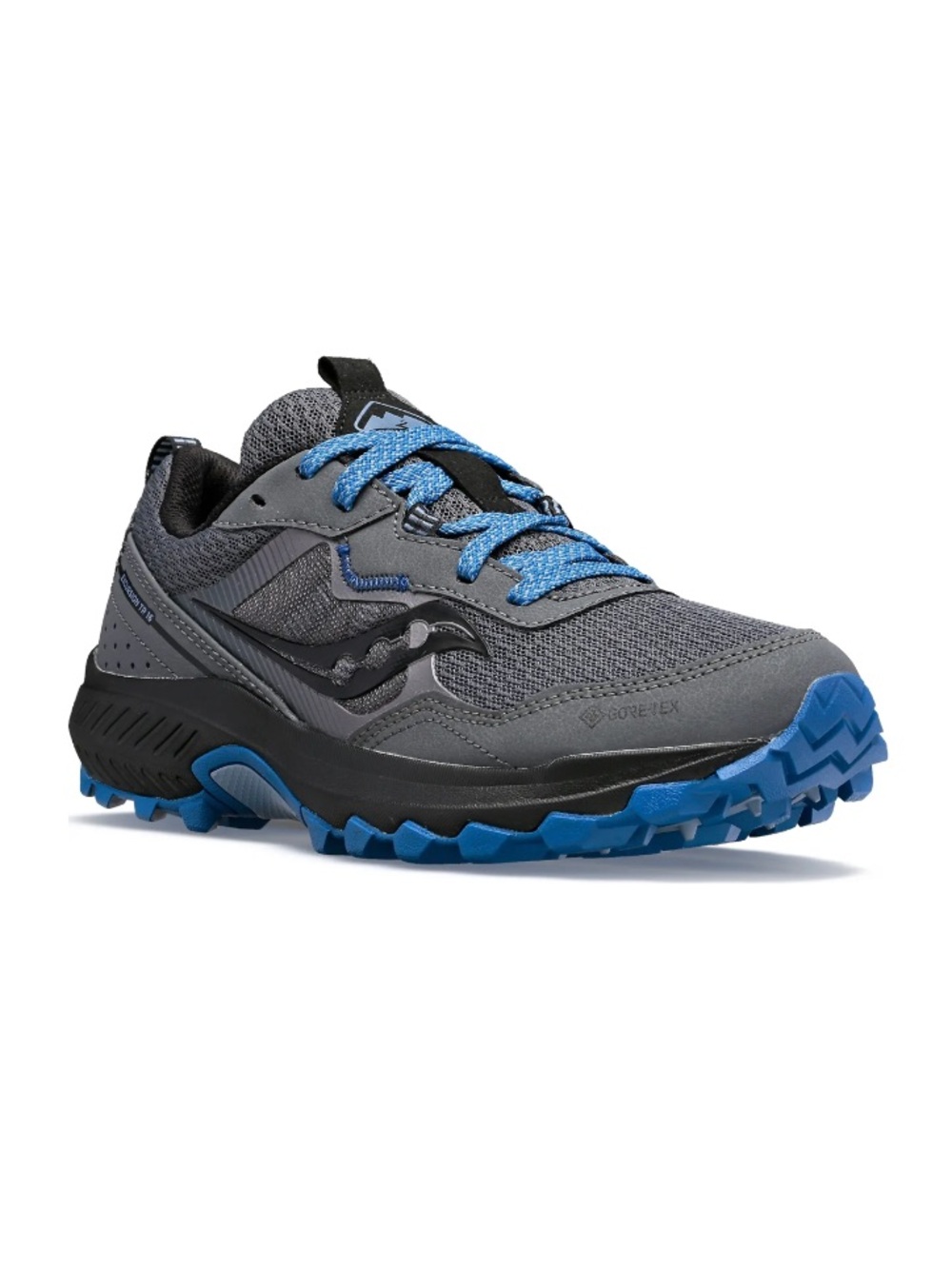 Saucony Women’s Excursion TR16 Gore-Tex Trail Running Shoes-Size 9-Grey and Blue